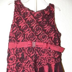 Isobella & Chloe Red Rose Formal Dress